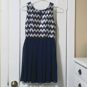 Navy blue dress